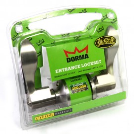 Dorma Entrance Cylindrical Lever Lockset DL3 Dahn Finishes US15 Standard Stainless Steel